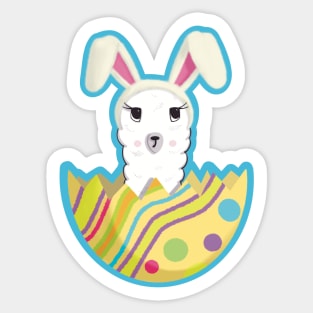 Surprise… I’m the Easter Bunny! - Funny Llama Sticker